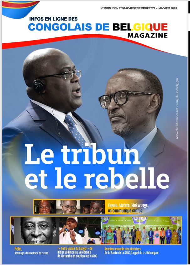 Congolais de Belgique magazine de décembre 2022-Nouvel An 2023 et là