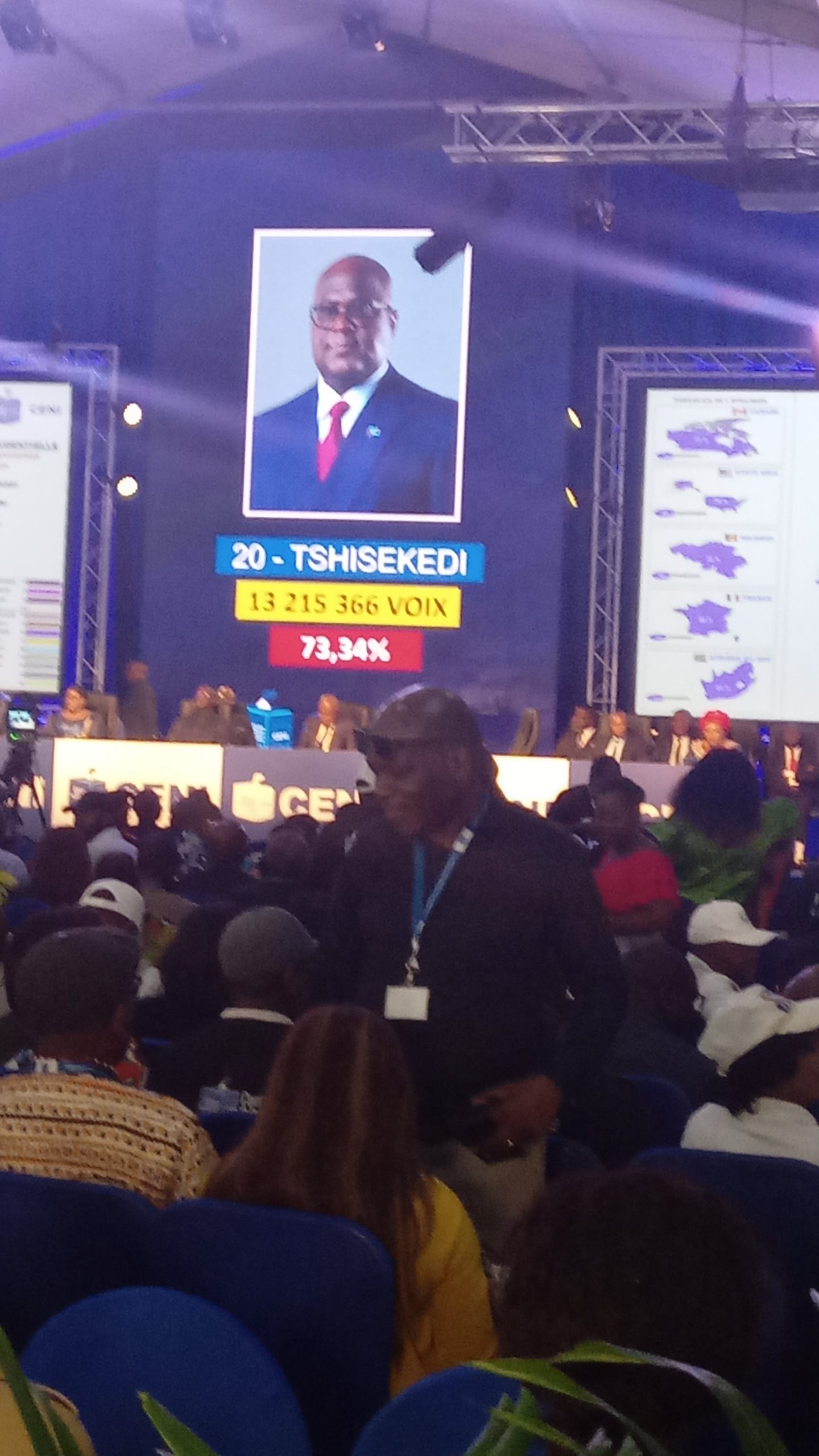 Félix Tshisekedi réélu avec 73.34%!