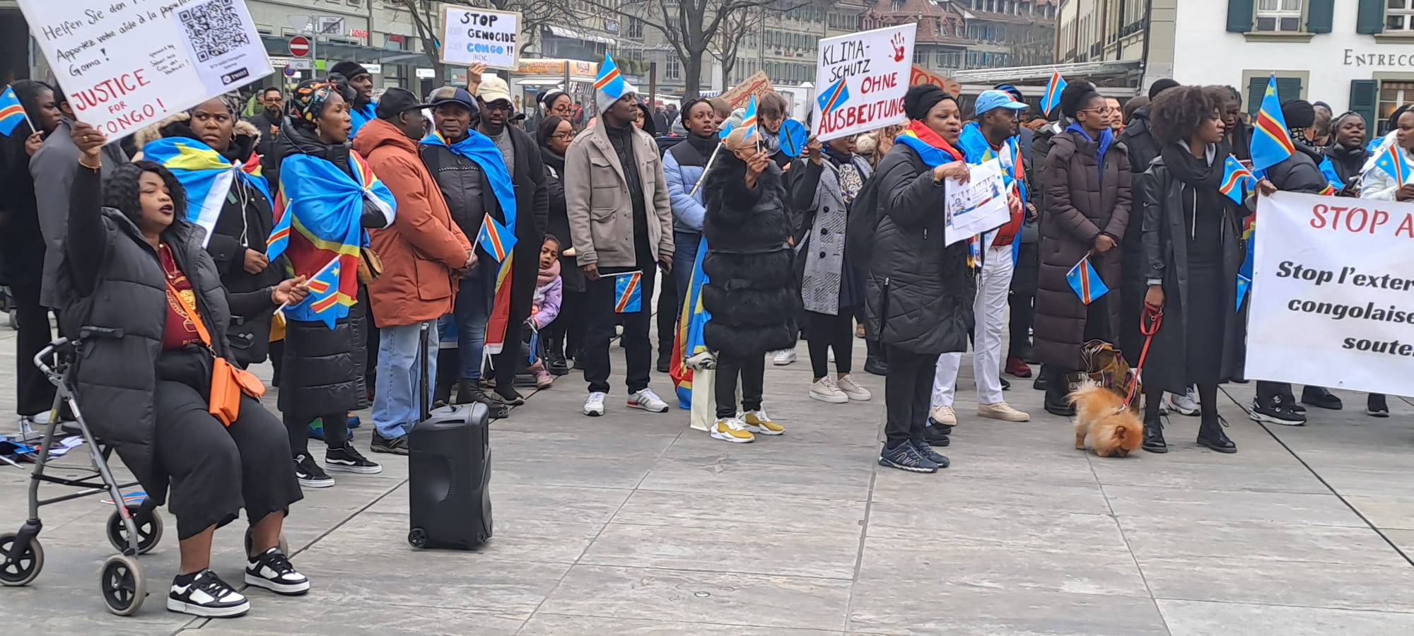 Pillage et crime de Kagamé en RDC, la diaspora congolaise de Suisse mobilise l’opinion à Berne