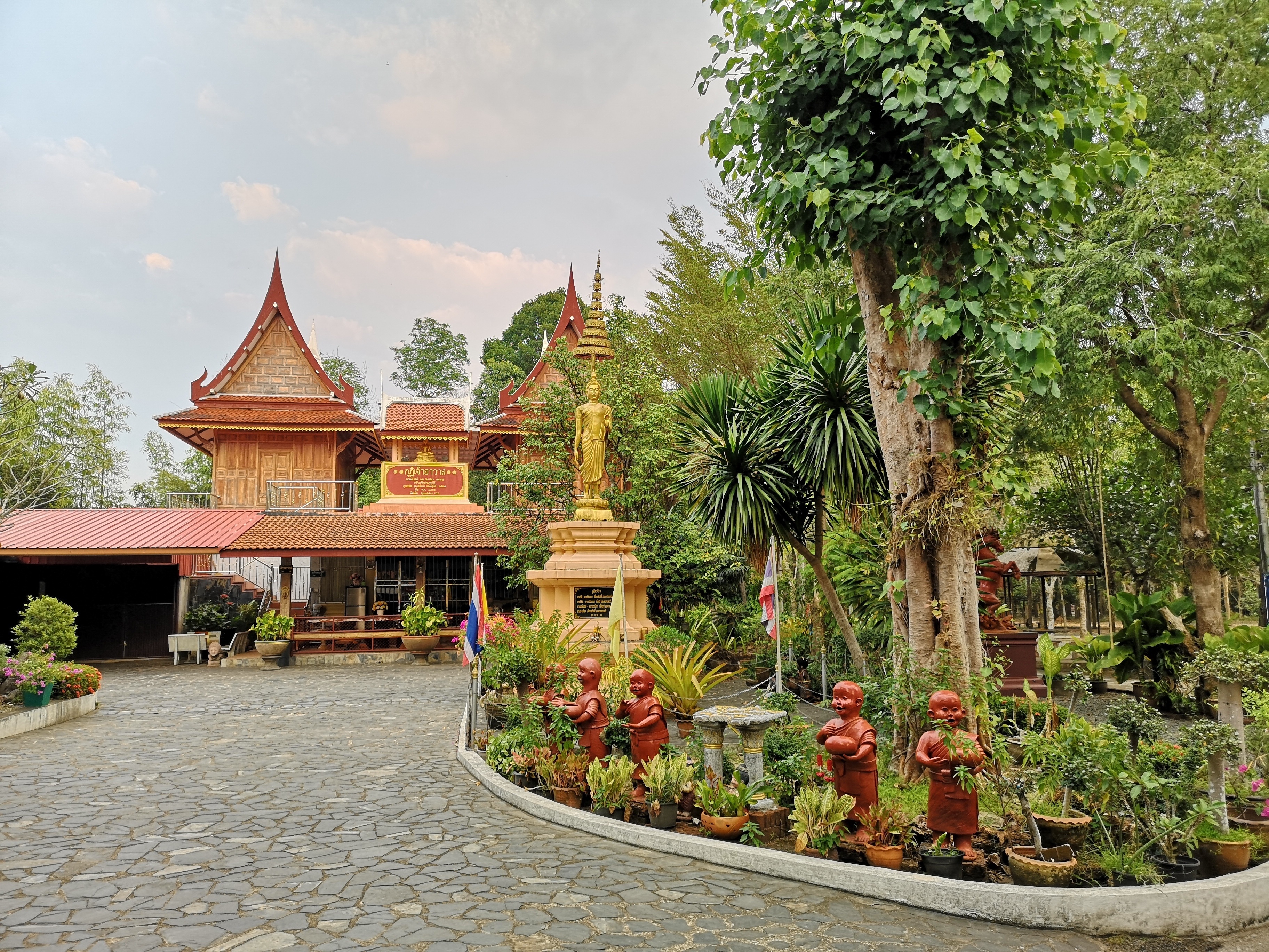 Wat Buppharam temple in Trat, Thailand