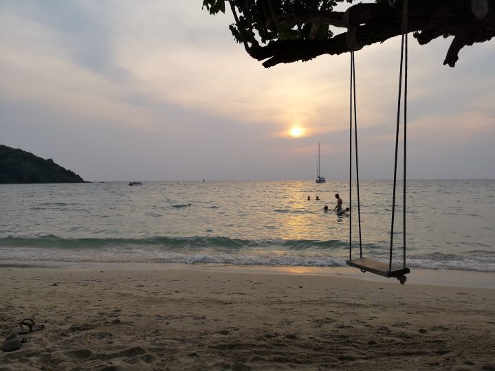 Sunset swim at Koh Samet, Thailand