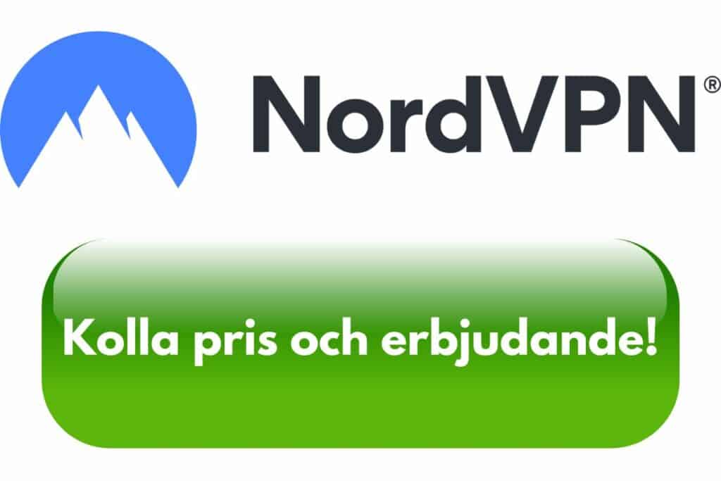 NordVPN Logo och knapp