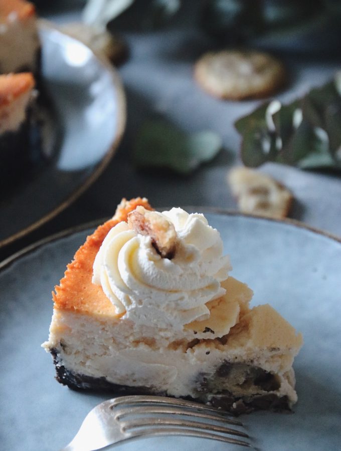 chocolate chip cookie dough cheesecake