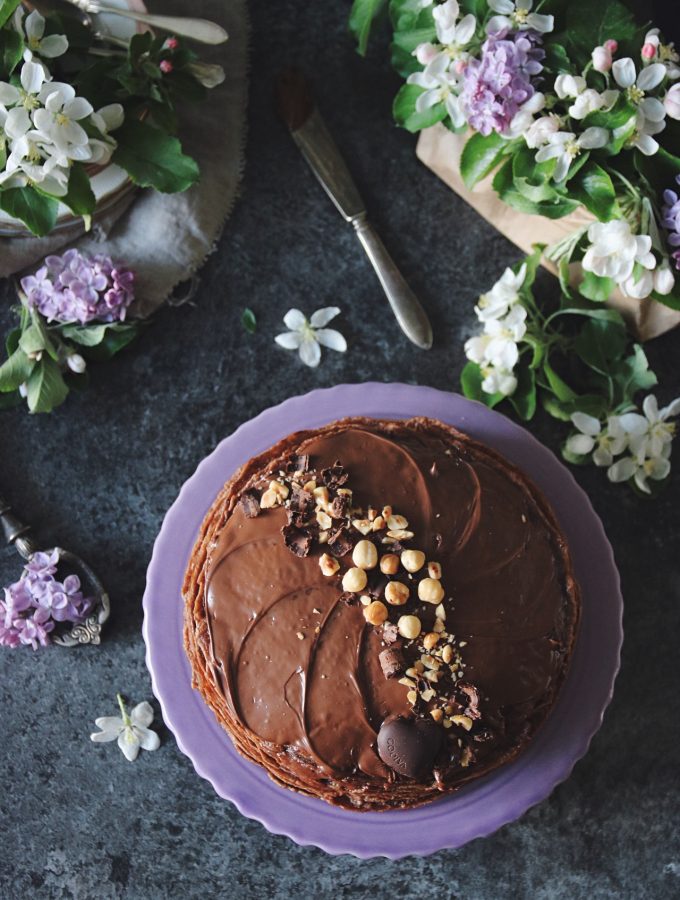 chokladpannkakstårta