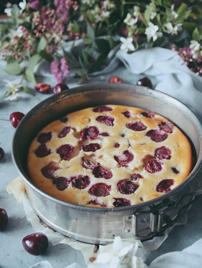 körsbär clafoutis