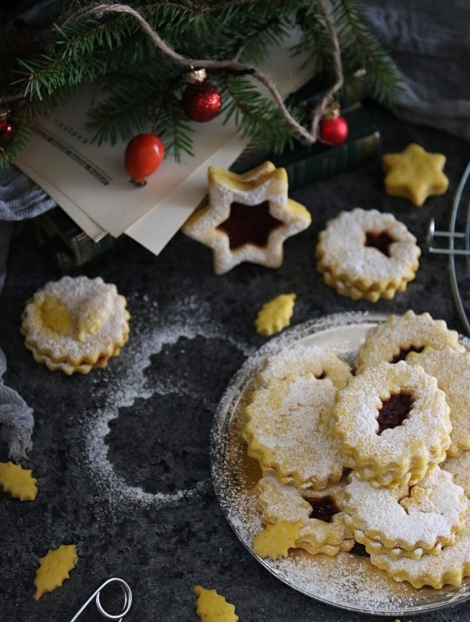 linzer kakor med saffran