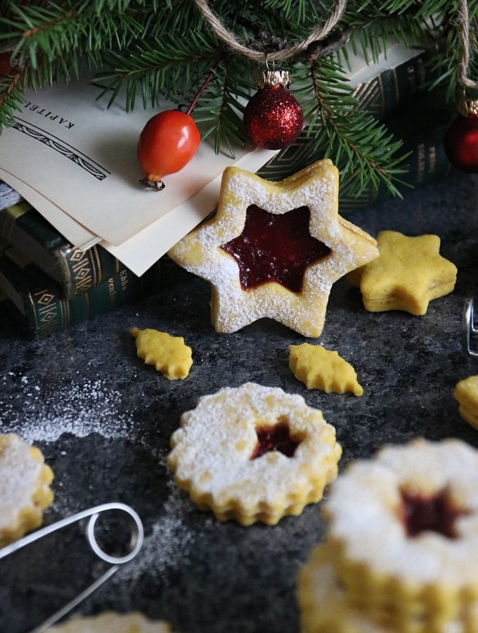 linzer kakor med saffran