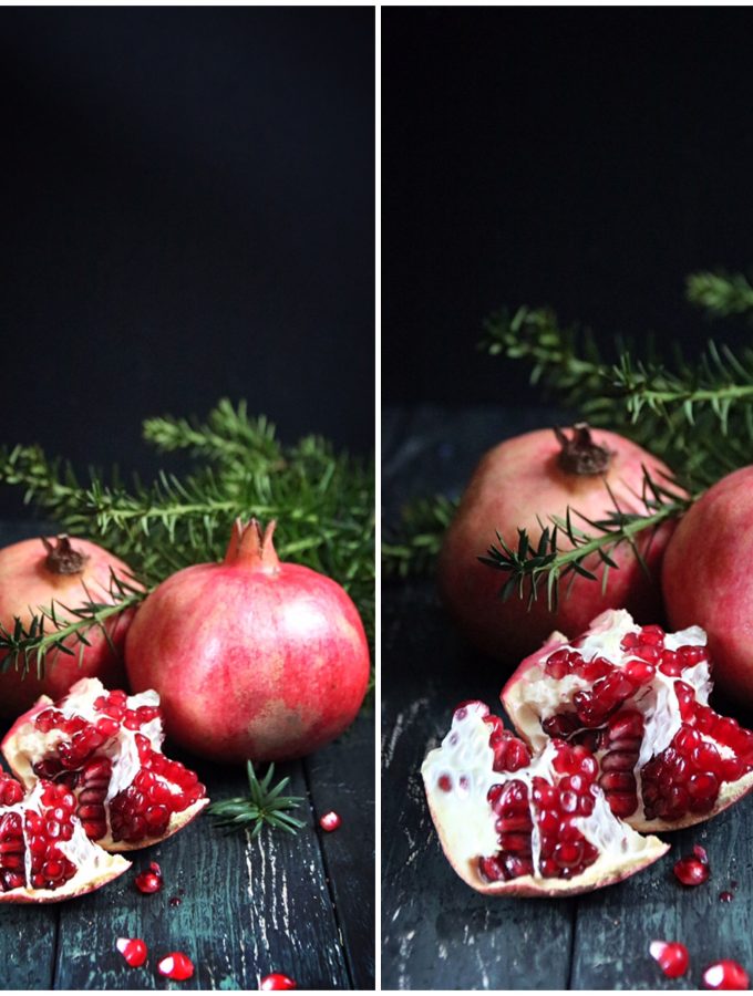 cheesecake med vit choklad och granatäpple