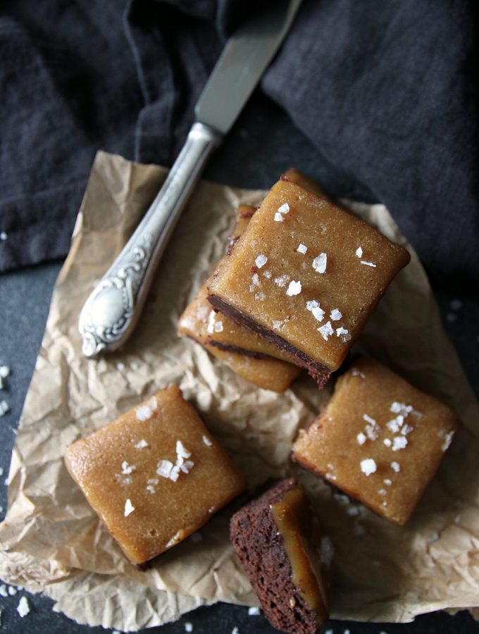 brownies med saltkaramell