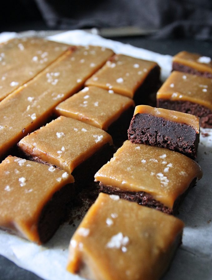 brownies med saltkaramell