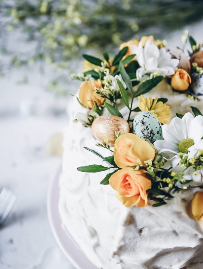 tårta med passion curd och chantilly kräm