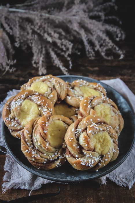 vaniljfyllda kanelsnurror