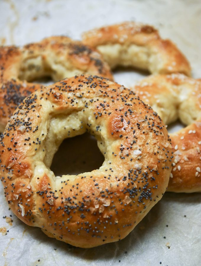 enkla jästfria bagels