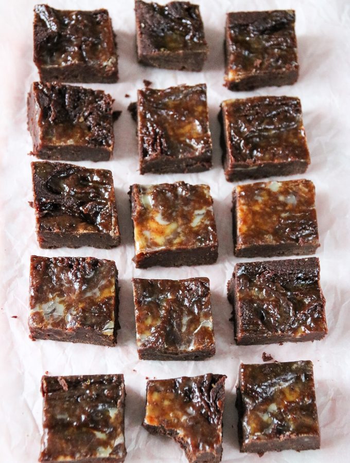 brownies med salt karamell