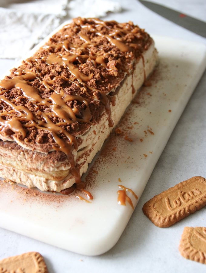 no-bake Biscoffcheesecake tårta