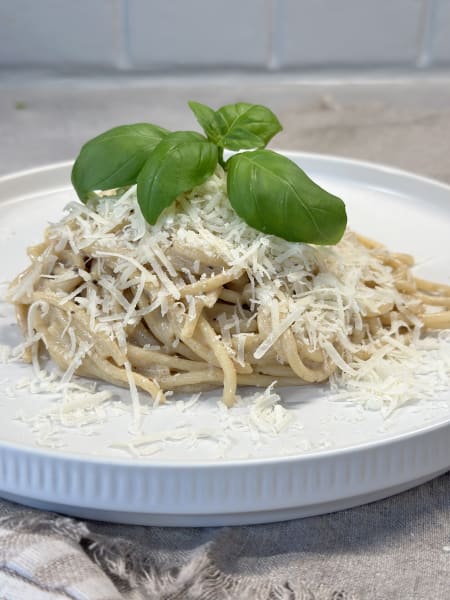 pasta med Boursin Black Pepper och brynt smör