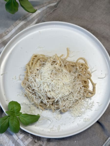 pasta med Boursin Black Pepper och brynt smör