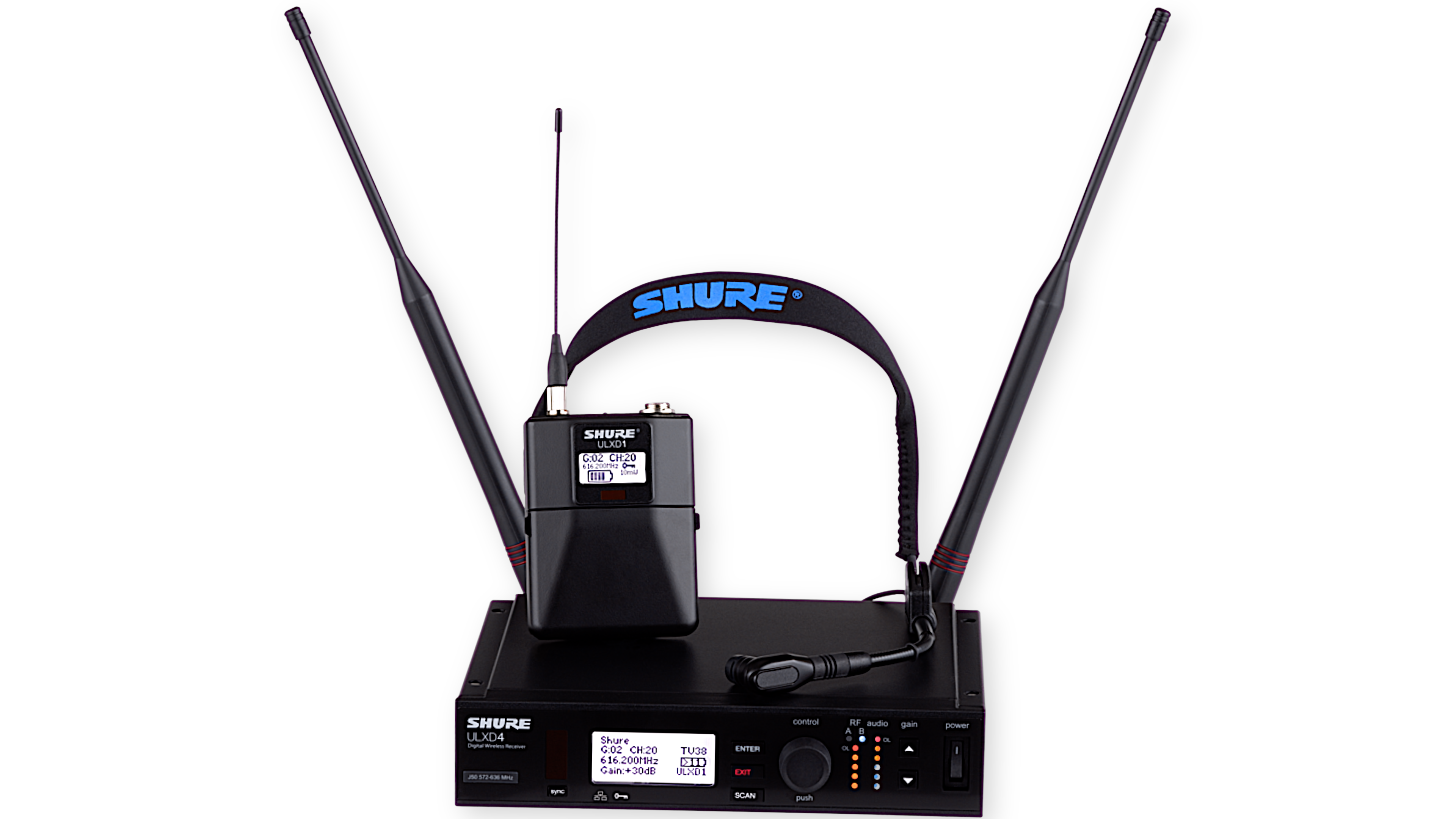 Shure ULXD4 Digital Wireless Receiver H51(534-598MHz) - COOLZTV MEDIACENTER