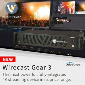 NEW  Telestream Wirecast Gear 3 4K SDI