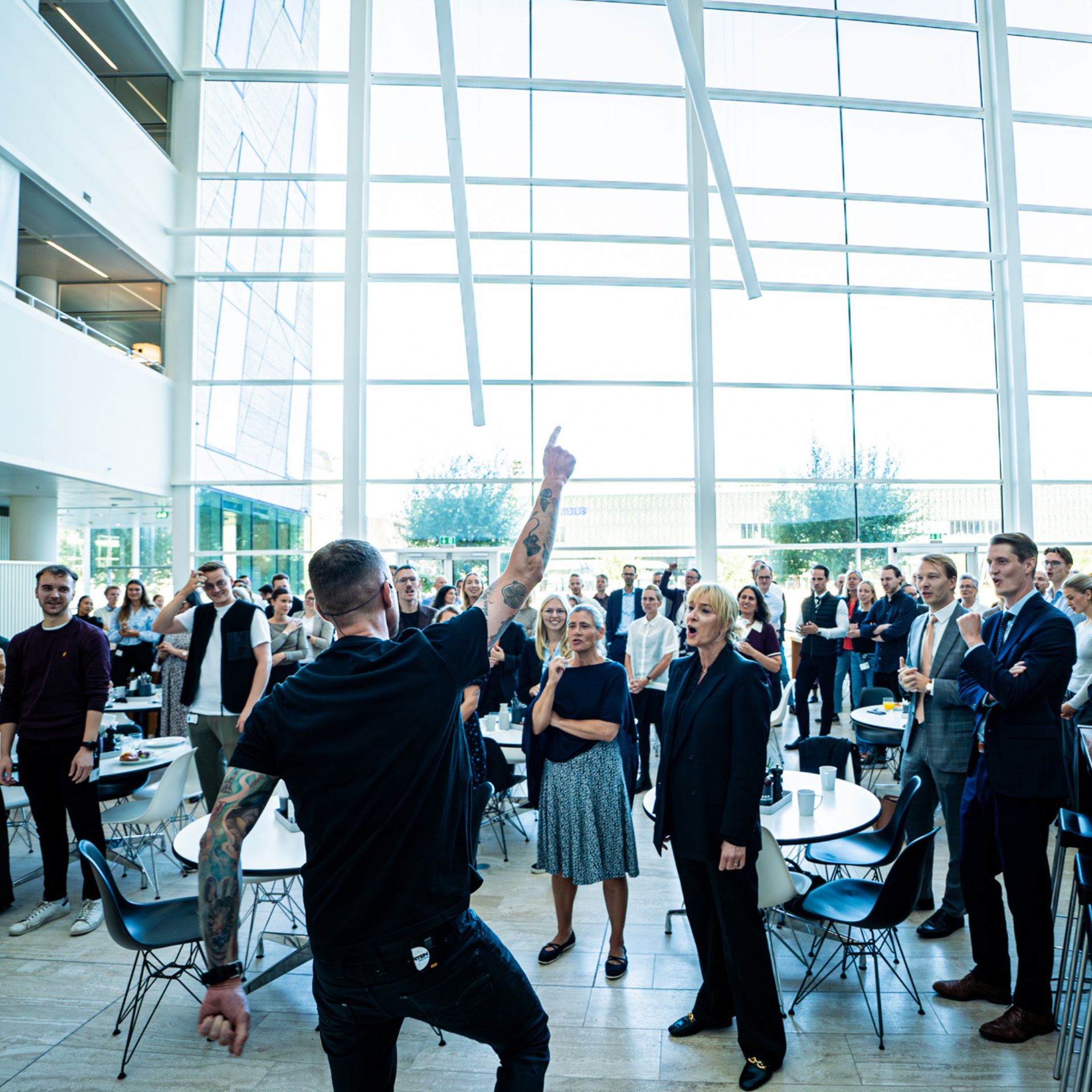 Copenhagen Drummers machen Teambuilding mit einer Firma