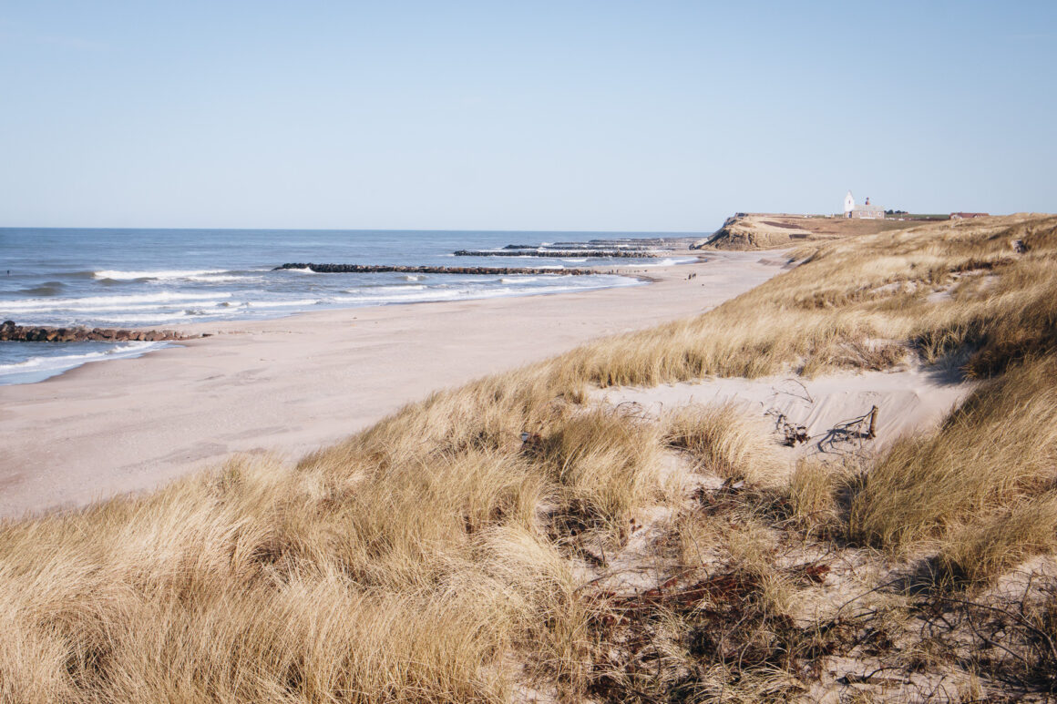 strand vid vesterhavet vid lemvig