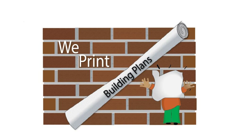 We print building plans