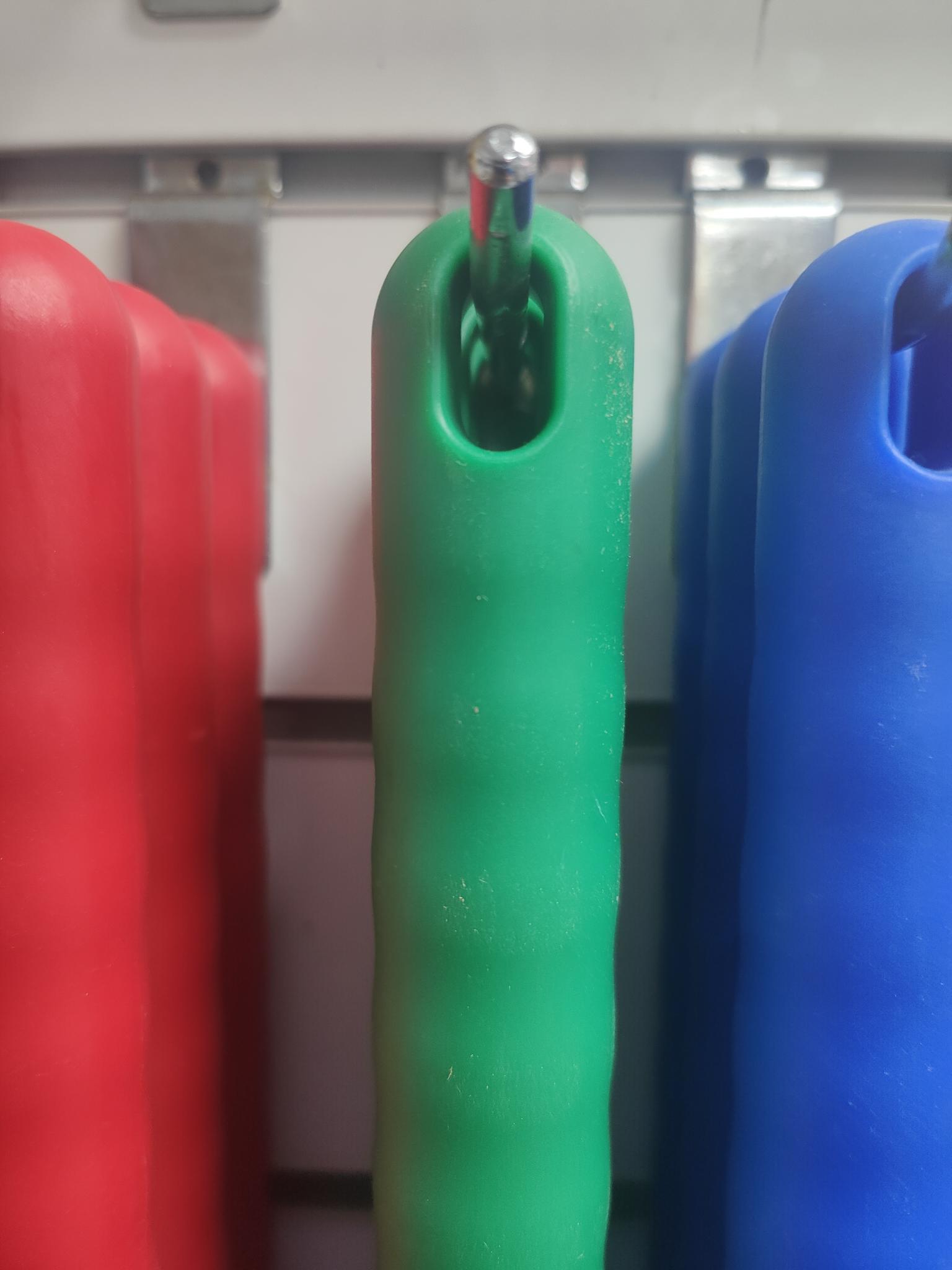 Green mop handle