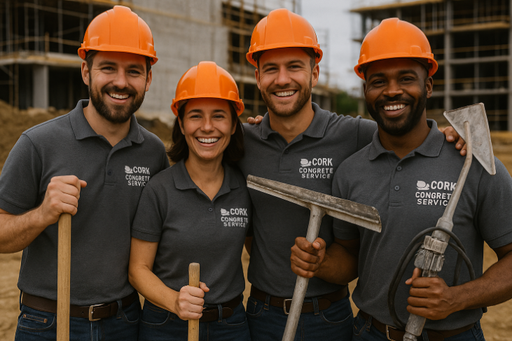 Cork Concrete Service crew delivering expert concrete expansion solutions.