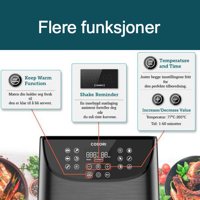 Flere funksjoner