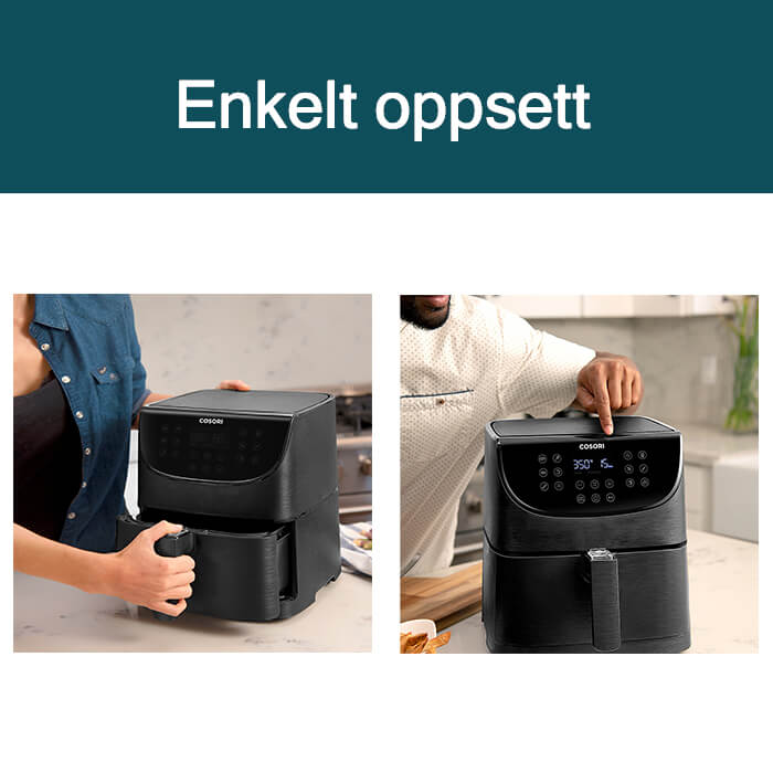 airfryer enkelt oppsett