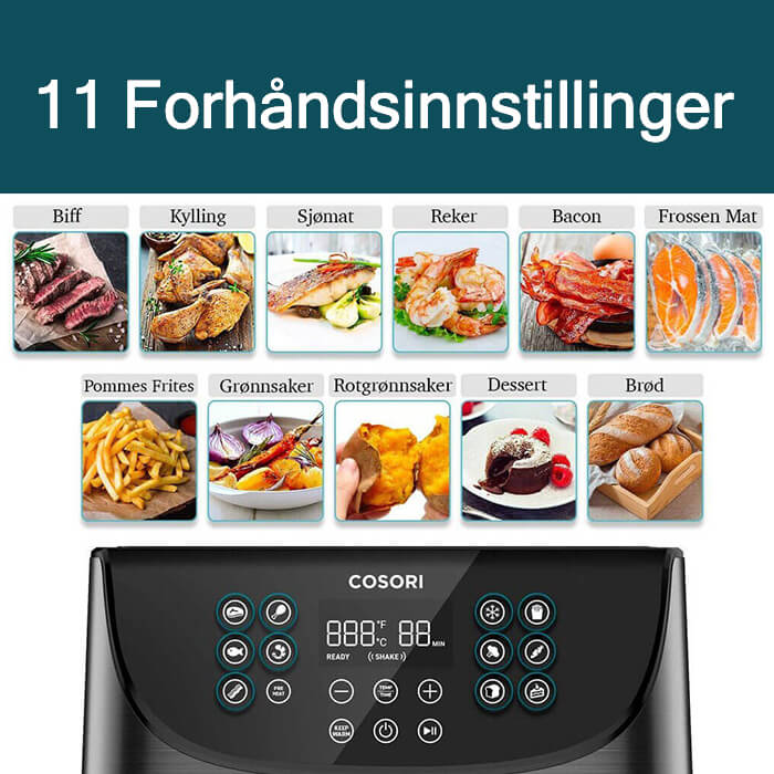 ulike forhåndsinnstillinger