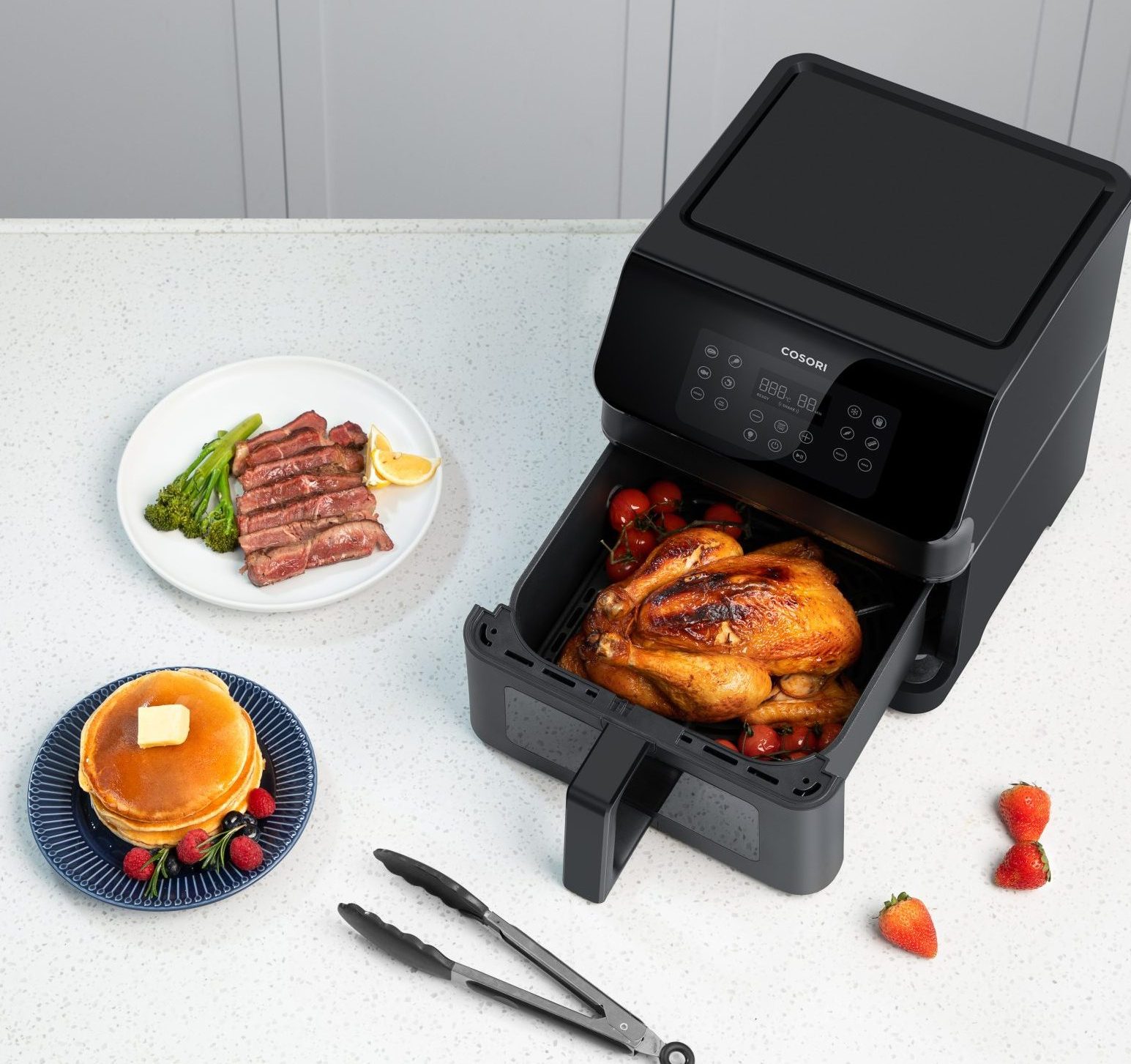 airfryer premium plus svart mat