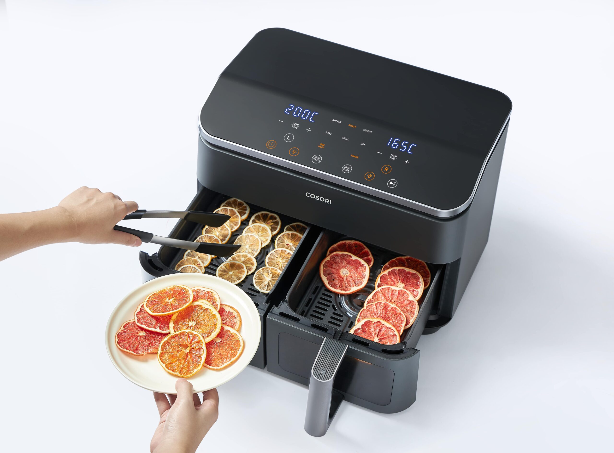 Dual Basket airfryer dehydrering