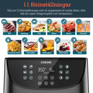 Cosori svart premium airfryer