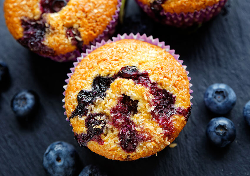 muffins med blåbär och citron airfryer recept cosori