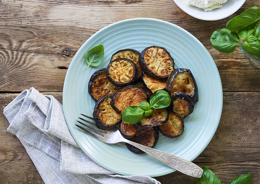 Stekt aubergine airfryer recept cosori