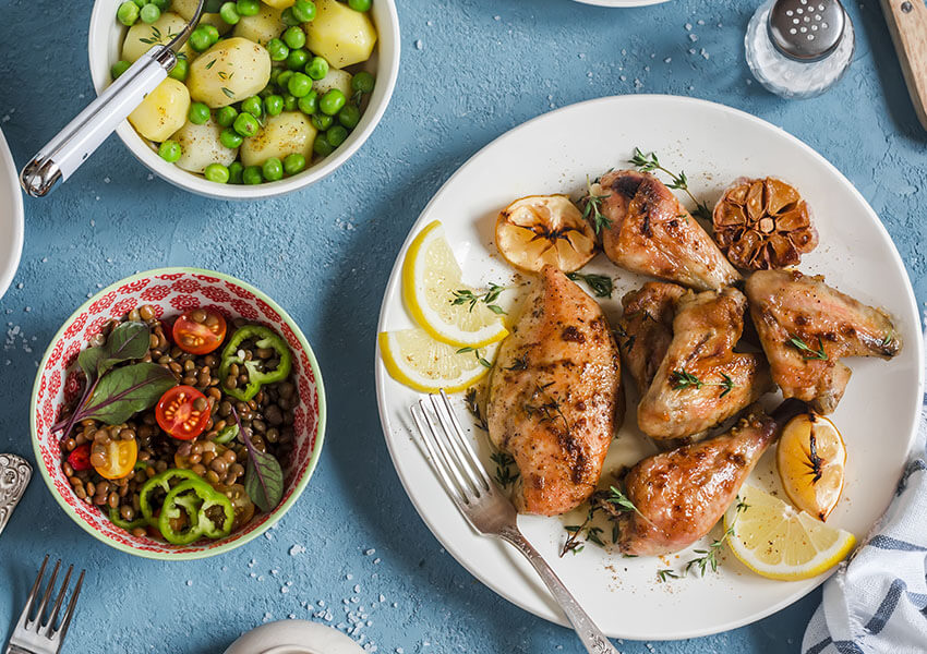 ugnsbakad kyckling med örter airfryer recept cosori