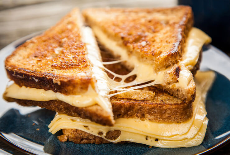 grilled cheese ost airfryer recept cosori