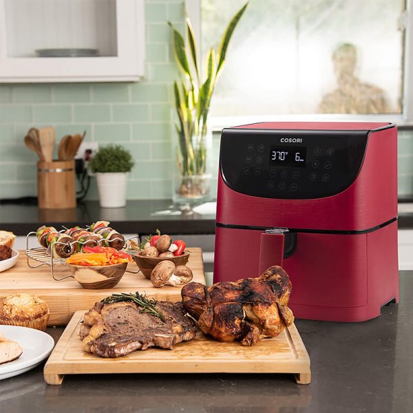 Premium rød airfryer