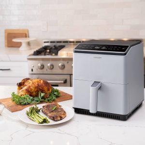 Airfryer ljusgrå dual blaze