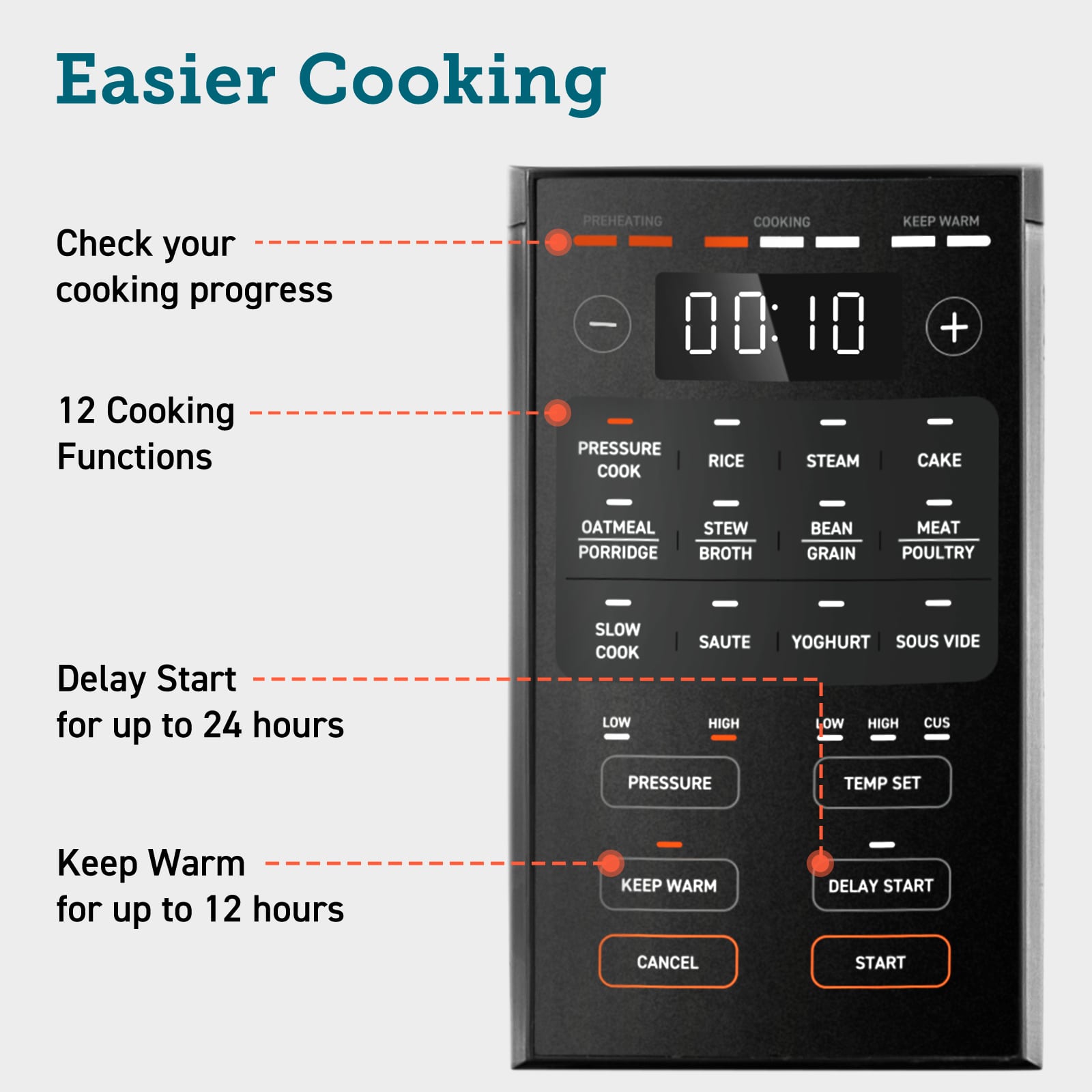 cosori pressure cooker easier