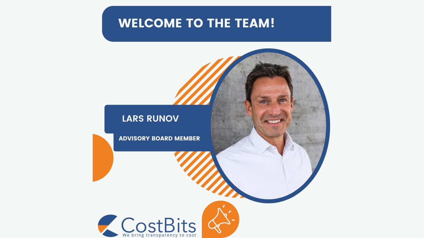 Here at Costbits, we are always working to build a strong, passionate, and communicative team, and are therefore proud to announce Lars Runov to our team as an advisory board member!?