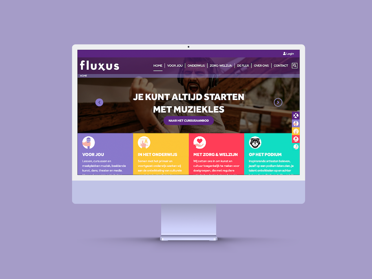 Fluxus mockup website