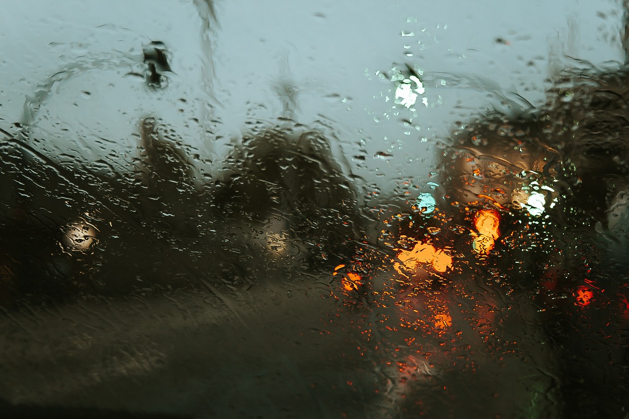 windshield, rain, glass