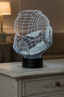3D Illusie Lamp – Warhammer Space Marine Helmet 💡⚔️
