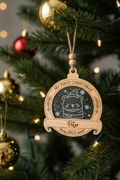 Baby’s First Christmas Ornament 2023 – Beer 🐻