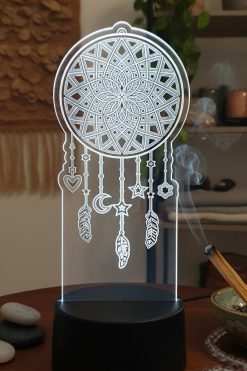 🌙 3D Acryl LED Lamp – Dromenvanger