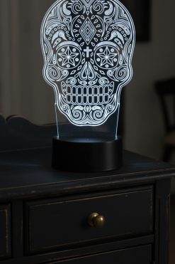 💀 LED Acryllamp – Sugar Skull Design