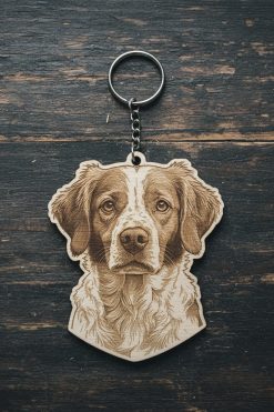 Brittany Sleutelhanger van Hout 🐾