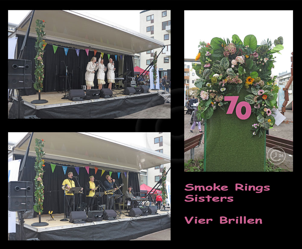 Axel Dahlströms Torg fyller 70 !  Smoke Rings Sisters, Vier Brillen m.fl.